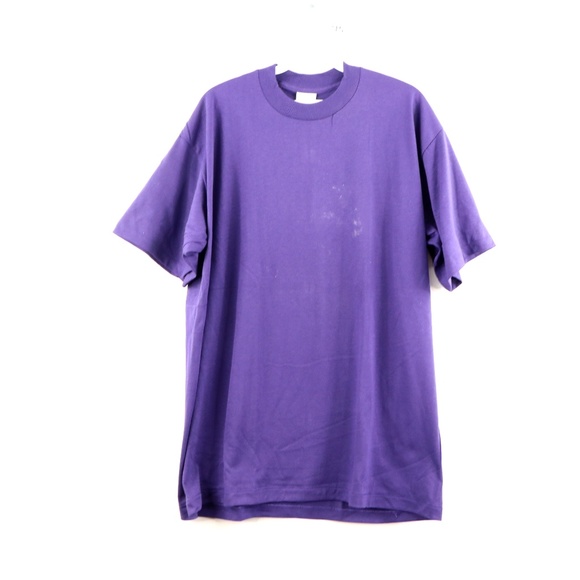 Vintage 90s Streetwear Distressed T Shirt Purple - Picture 1 of 8